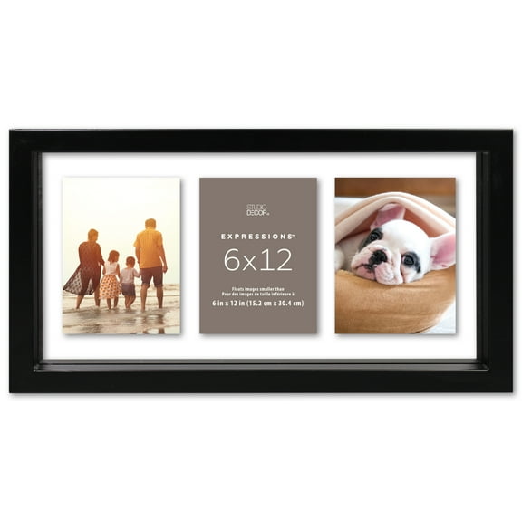 Expressions 6" x 12" Black Float Frame by Studio Decor