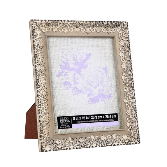 Studio Decor Expressions 8" x 10" Gray Lace Overlay Frame