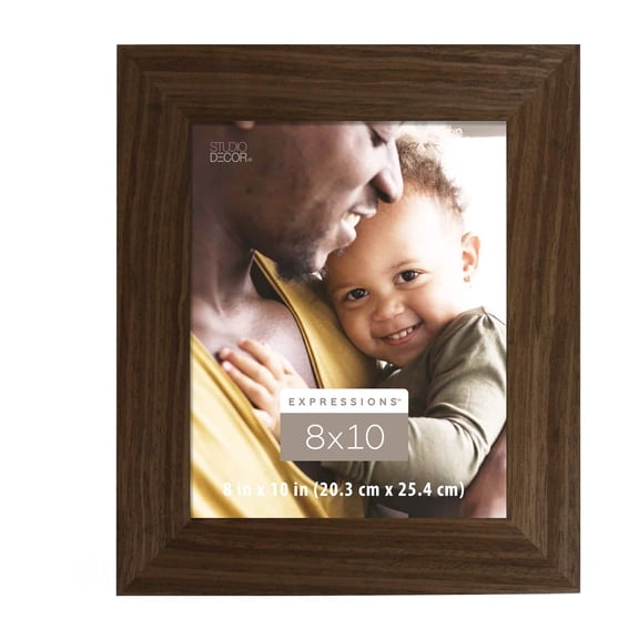 Studio Decor Expressions 8" x 10" Walnut Wide Scoop Frame