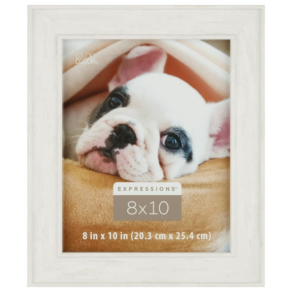 Expressions 8" x 10" Whitewashed Inner & Outer Lip Frame by Studio Decor