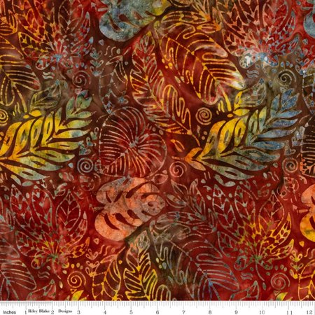 Expressions Batik TJAPS Dark Red Multi (1yard)