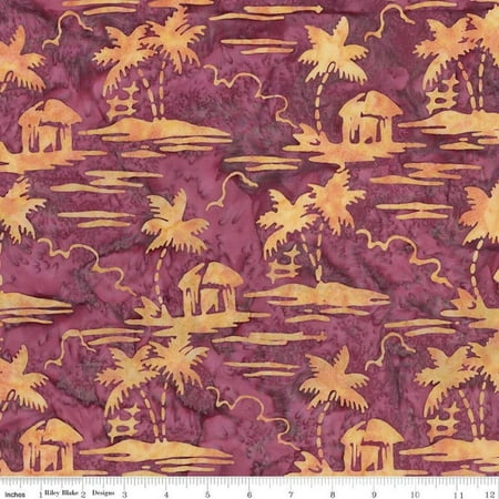 Expressions Batiks Places You'll Go Razzmic Berry Cotton Fabric (Yard)