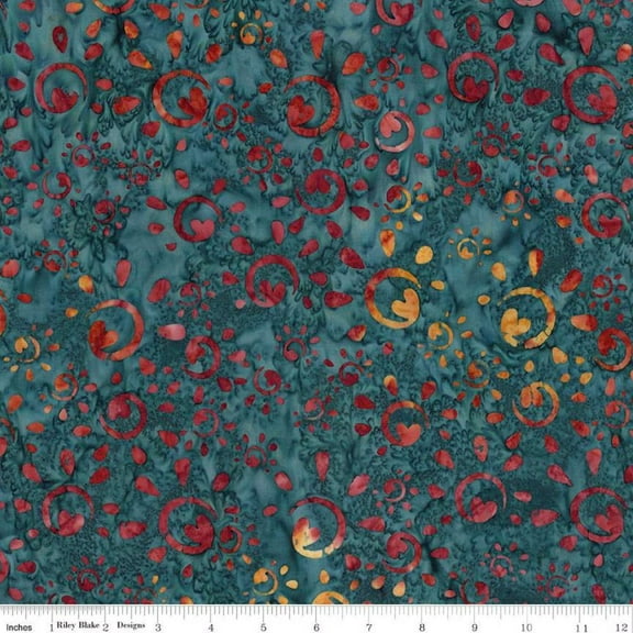 Expressions Batiks Places You'll Go Spilled Tea Cotton Fabric (Yard)