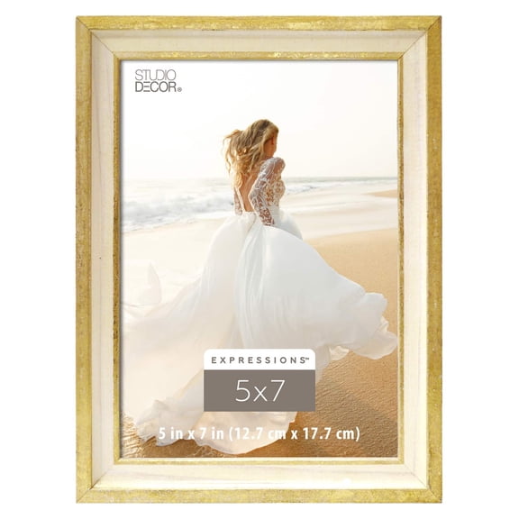 Studio Decor Expressions Cream & Gold Leaf Frame