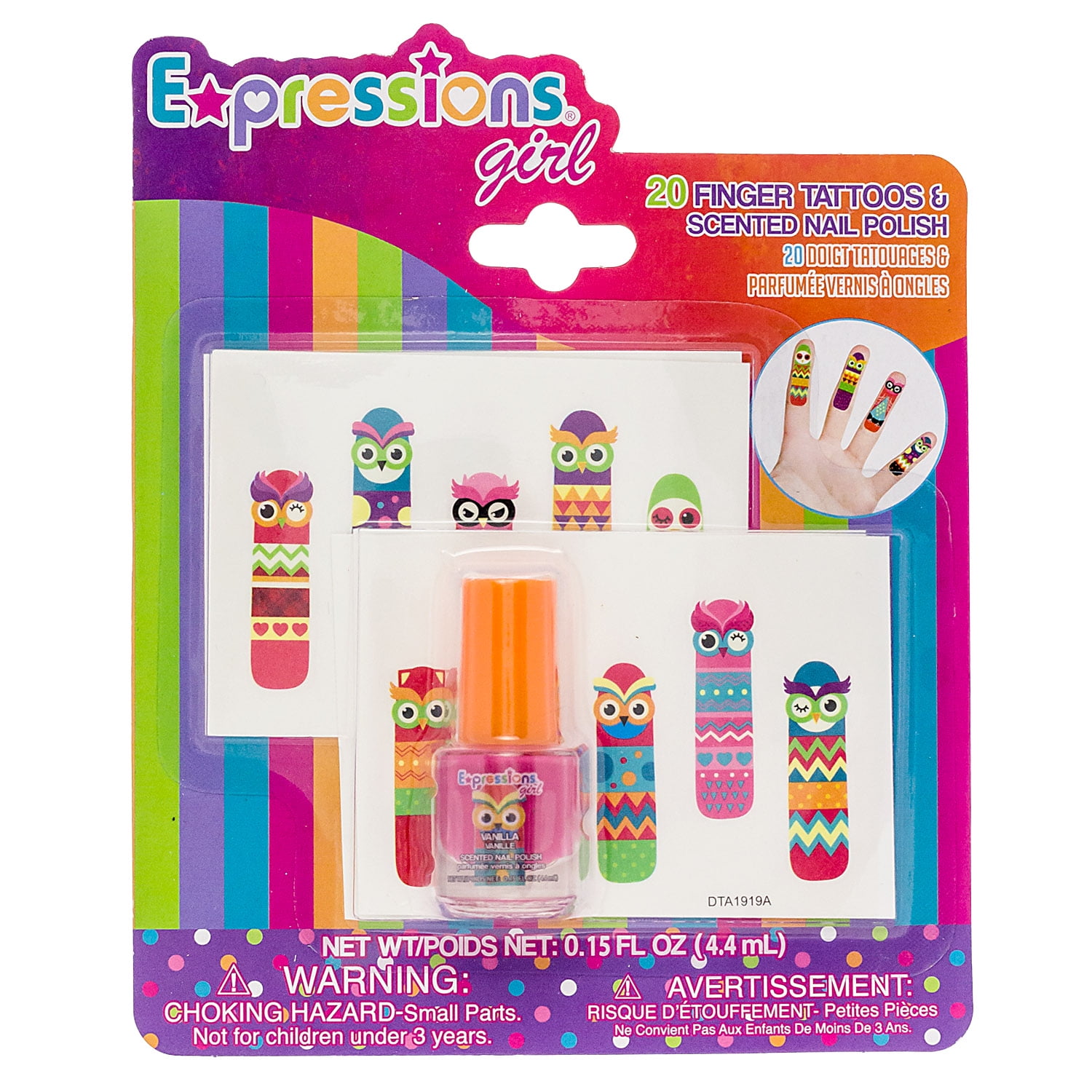 Expressions Girl Finger Tattoo & Polish 21-Piece Set - Walmart.com