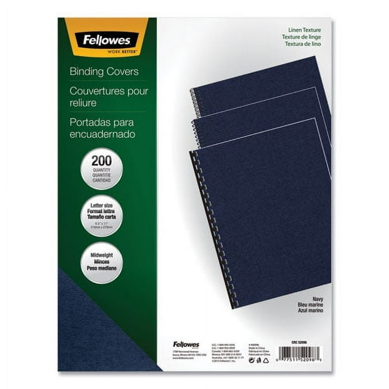 Expressions Linen Texture Presentation Covers for Binding Systems, Navy, 11 x 8.5, Unpunched, 200/Pack Expressions Linen Texture Presentation Covers for Binding Systems, Navy, 11 x 8.5, Unpunched, 200/Pack