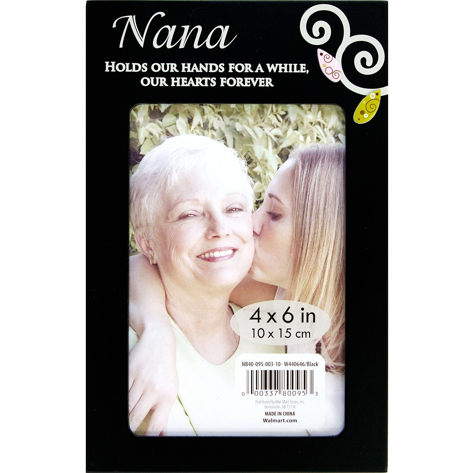 Expressions Nana Photo Frame Set, Black