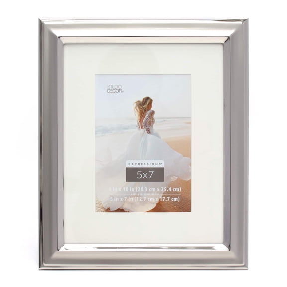 Studio Decor Expressions Silver Two Tone Frame with Mat