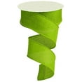 thumbnail image 1 of Expressions Solid Wired Edge Ribbon 1.5", Lime Green - 10 Yards : RG121198, 1 of 1