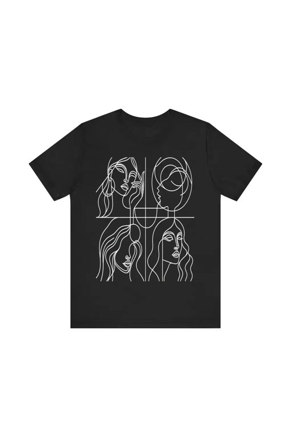 Expressions Through Lines - Jersey Short Sleeve Tee