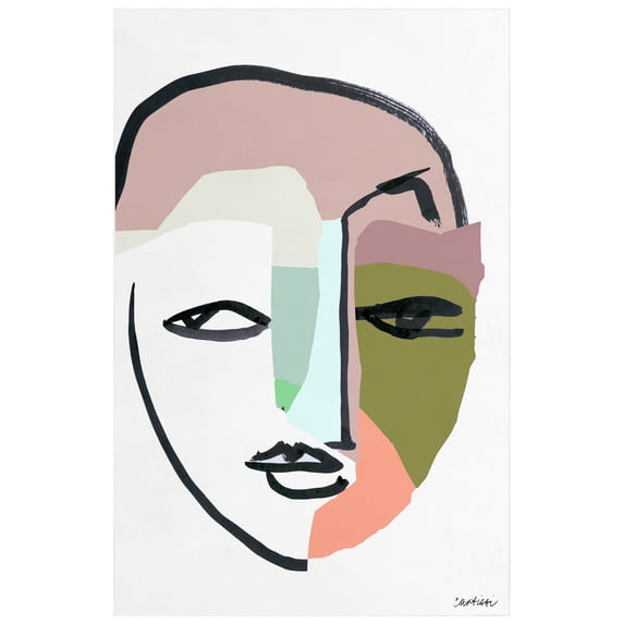 Expressions Unveiled II Washable Art Area Rug size 5'x8'