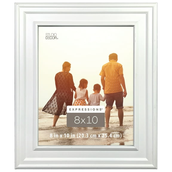 Expressions White Frieze Frame by Studio Decor