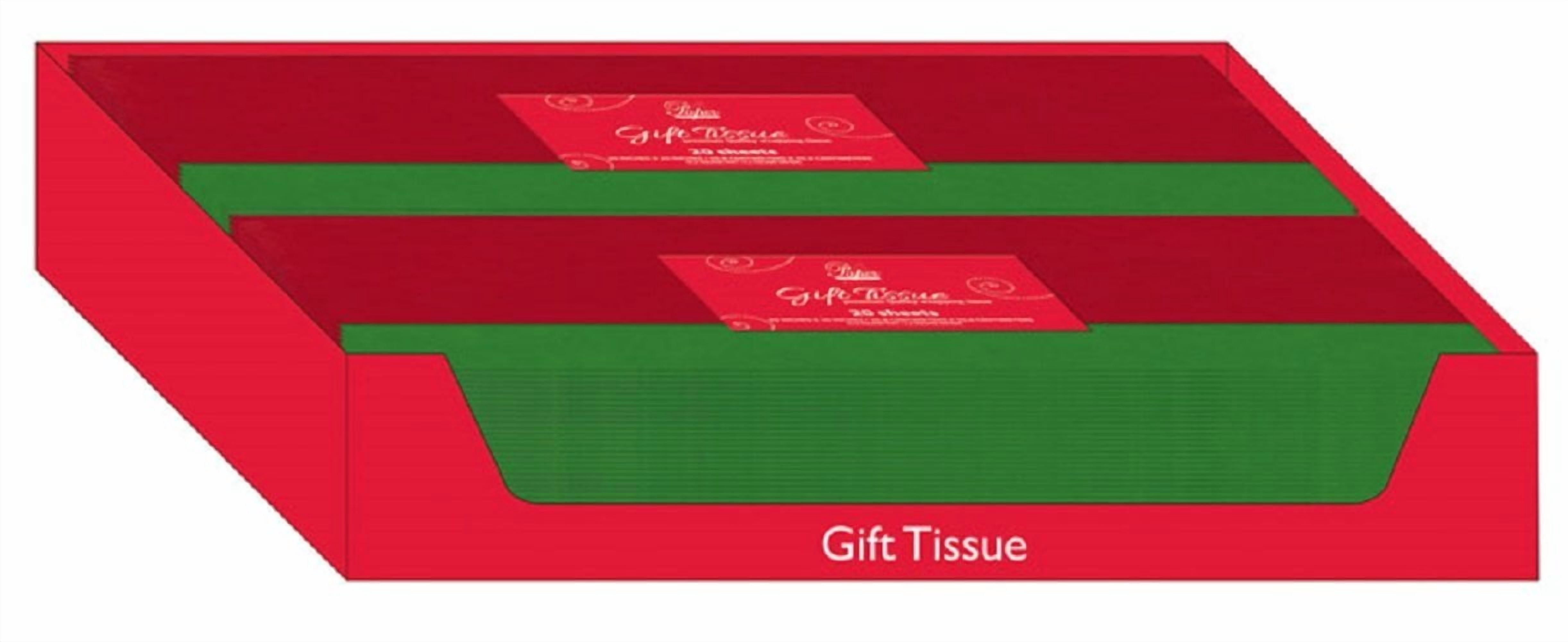 Express Design Group Gift Tissue Paper - Red & Green - 72 Sheets — Residential Use, Standard Application