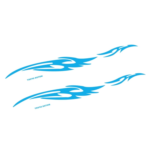 Expressive Flame Themed Car Stickers Scratch Concealing Decoration Quick Installation Weatherproof Vehicle Customization Art