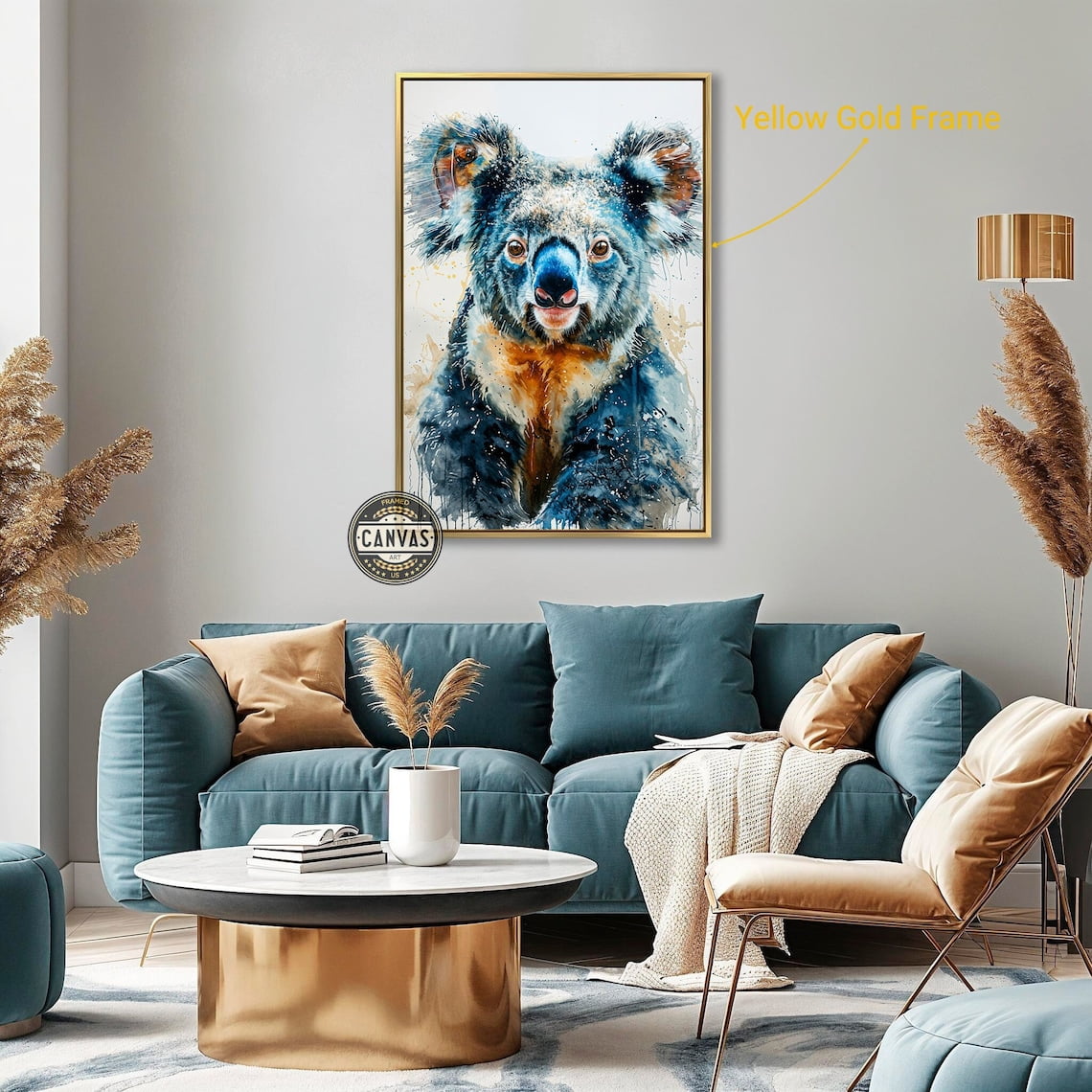 Expressive Koala Poster Australian Animal Wall Art Abstract Poster ...