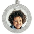 thumbnail image 1 of Expressly Yours! 2022 Picture Frame Christmas Ornament with Magnetic Glitter and Non-Glare Photo Protector, Round Silver, 1 of 6