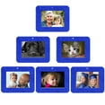 thumbnail image 1 of Expressly Yours! Mini Magnetic Glitter Picture Frame Christmas Ornaments with Photo Protectors, Horizontal Blue, 6-Pack, 1 of 7