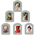 thumbnail image 1 of Expressly Yours! Mini Magnetic Glitter Picture Frame Christmas Ornaments with Photo Protectors, Vertical Silver, 6-Pack, 1 of 7