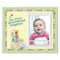 Expressly Yours! "Our First Great Granddaughter" Picture Frame Keepsake Gift for Great Grandparent, Tabletop Display, Holds 3.5 x 5" Photo