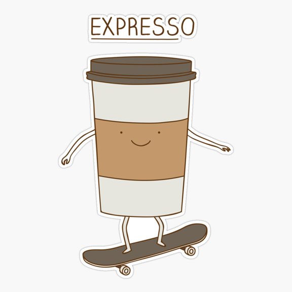 Expresso Er, Phone Decal Water Bottle Stickers Car Decals, Funny Birthday Gift