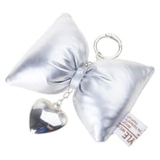Exquisit Heart Keychain Cute Heart Bag Pendant Alloy Bowknot Keyrings Perfect for Car Key Backpack Projects
