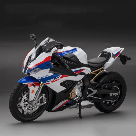 Exquisite 1:12 Scale Diecast Motorcycle, Realistic Racing Bike with Engine Sound, LED Light & Suspension, Non-Branded Kids Toy, Perfect Birthday Gift for Boys 3+