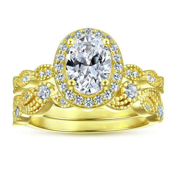 Exquisite 1.5 Carat Moissanite Rings for Women Bridal Set D Color VVS1 S925 Sterling Silver Lab Created Diamond Engagement Rings Set Oval Cut Stackable Eternity Bands with Certificate