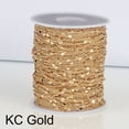 thumbnail image 1 of Exquisite 1.5mm Sequins Gold Silver Copper Cable Necklace Components Craft DIY 2M Sequins Chain Findings Jewelry Making KC GOLD, 1 of 8