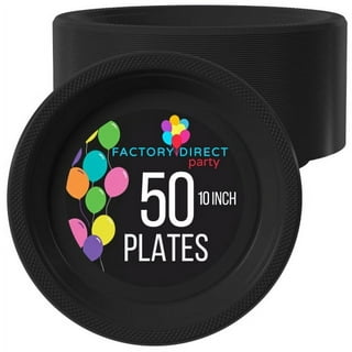 Black Disposable Party Plates