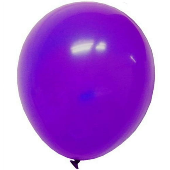 Exquisite 10 ct 12 inch Latex Balloons - 10 Pack - Colorful Birthday Party Balloons - Purple