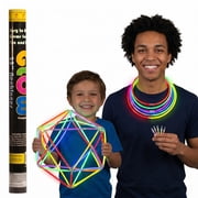 Exquisite Glow Stick Necklaces 100-Count , 22-Inch Glow in the Dark Party Favors