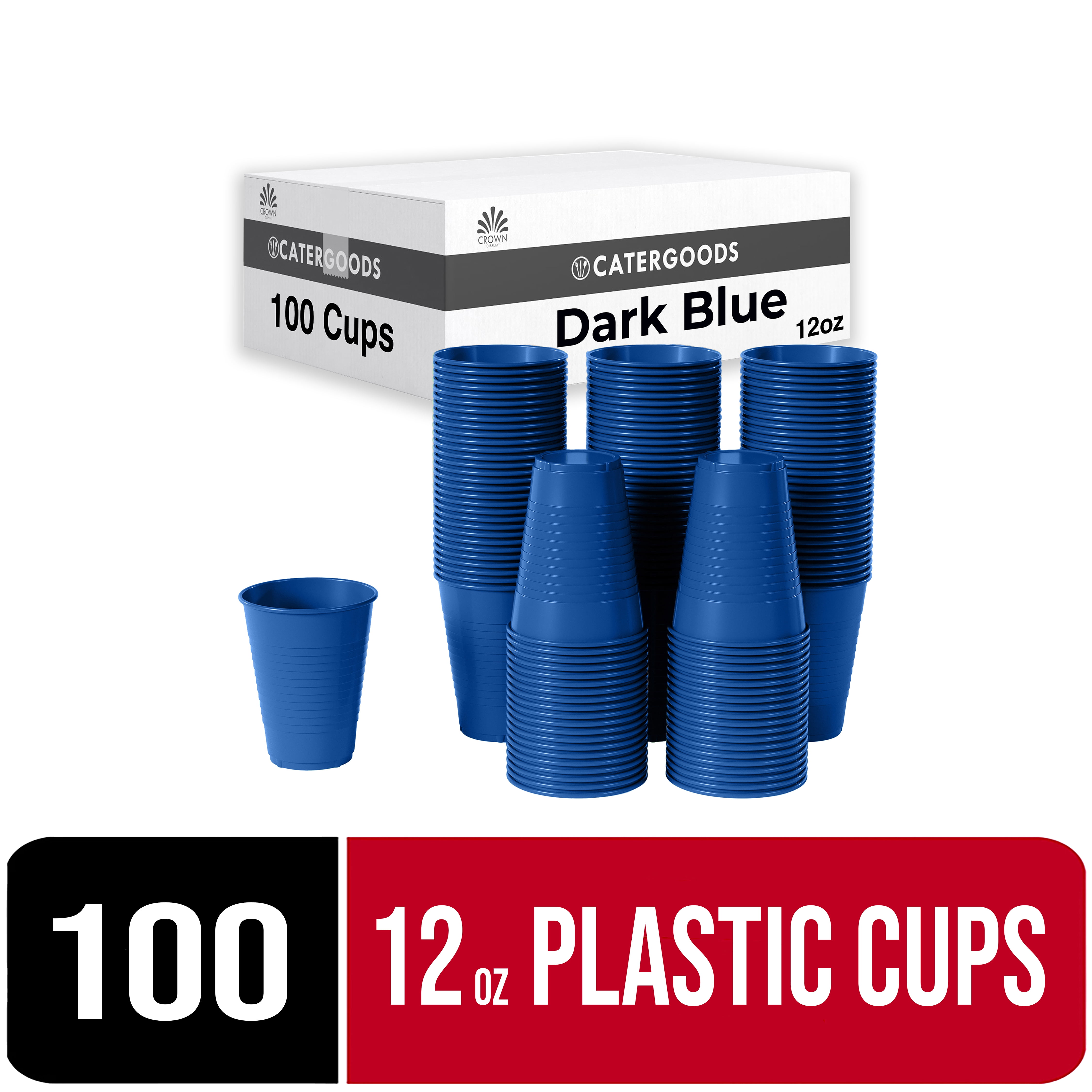 Metallic Patriotic Red, White & Blue Plastic Cups 30ct - Size - 9oz Cup