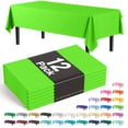 thumbnail image 1 of Exquisite 12 Pack Premium Rectangular Plastic Tablecloth Cover 54" x 108" - Lime Green, 1 of 9