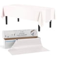 thumbnail image 1 of Exquisite 14" X 200' Select A Size Plastic Table Runner with Built-In Slide Cutter - White, 1 of 5