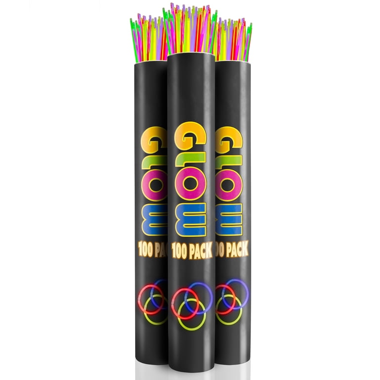 Exquisite 200-Count 22-Inch Glowsticks Necklaces - Assorted Colors