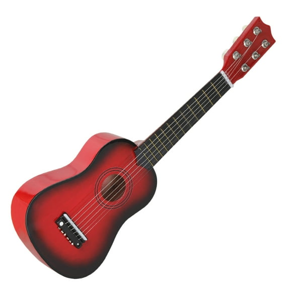 Exquisite 21inch Beginners Practice Acoustic Guitar for Kids Children Red