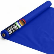 Exquisite 300 ft Blue Plastic Table Cloth Rolls - 300 ft. x 40 in - Blue Disposable  Table Cover Rolls