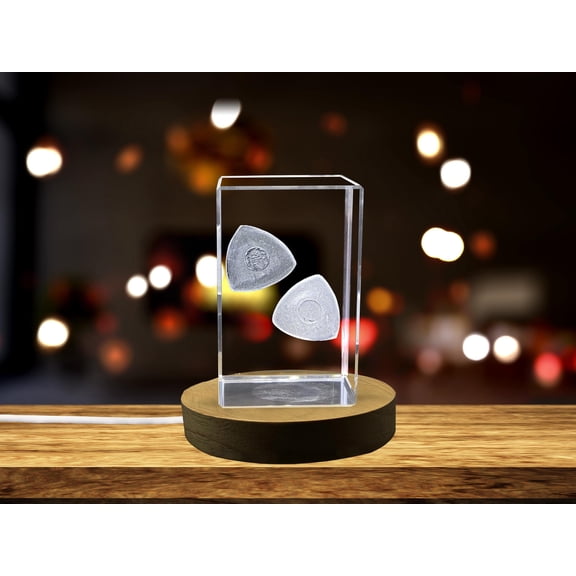 Exquisite 3D Engraved Crystal Replica of Tailor's Chalks for Sewing Enthusiasts