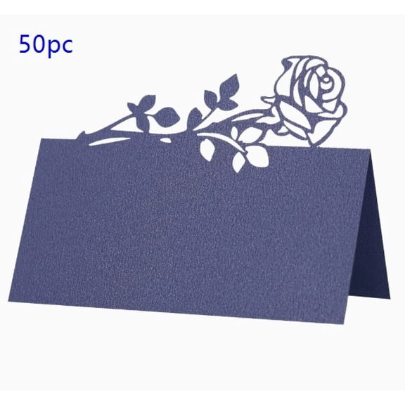 Exquisite 3D Wedding Rose Place Cards - Custom Handwritten Name Cards for Valentine's Day and Special Events