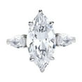 thumbnail image 1 of Exquisite 5 Carat Lab Created Moissanite Rings for Women Marquise Cut D Color VVS1 925 Sterling Silver Diamond Engagement Rings Ideal Choice for Couple Parties Date Travel, 1 of 6