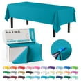 thumbnail image 1 of Exquisite 54 Inch. x 100 Ft. Plastic Tablecloth Roll With Built In Slide Cutter - Turquoise, 1 of 14