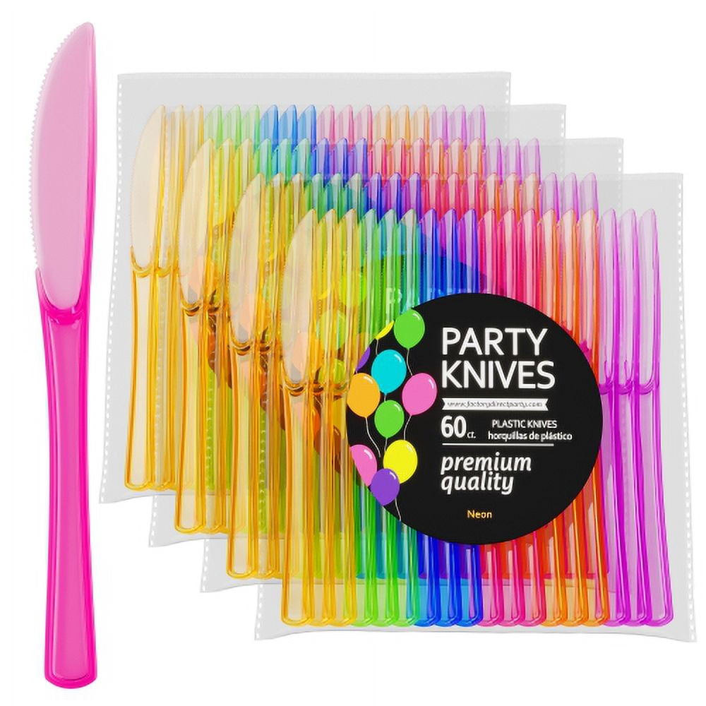 Exquisite 60Pack GlowintheDark Black Light Heavy Duty Neon Plastic