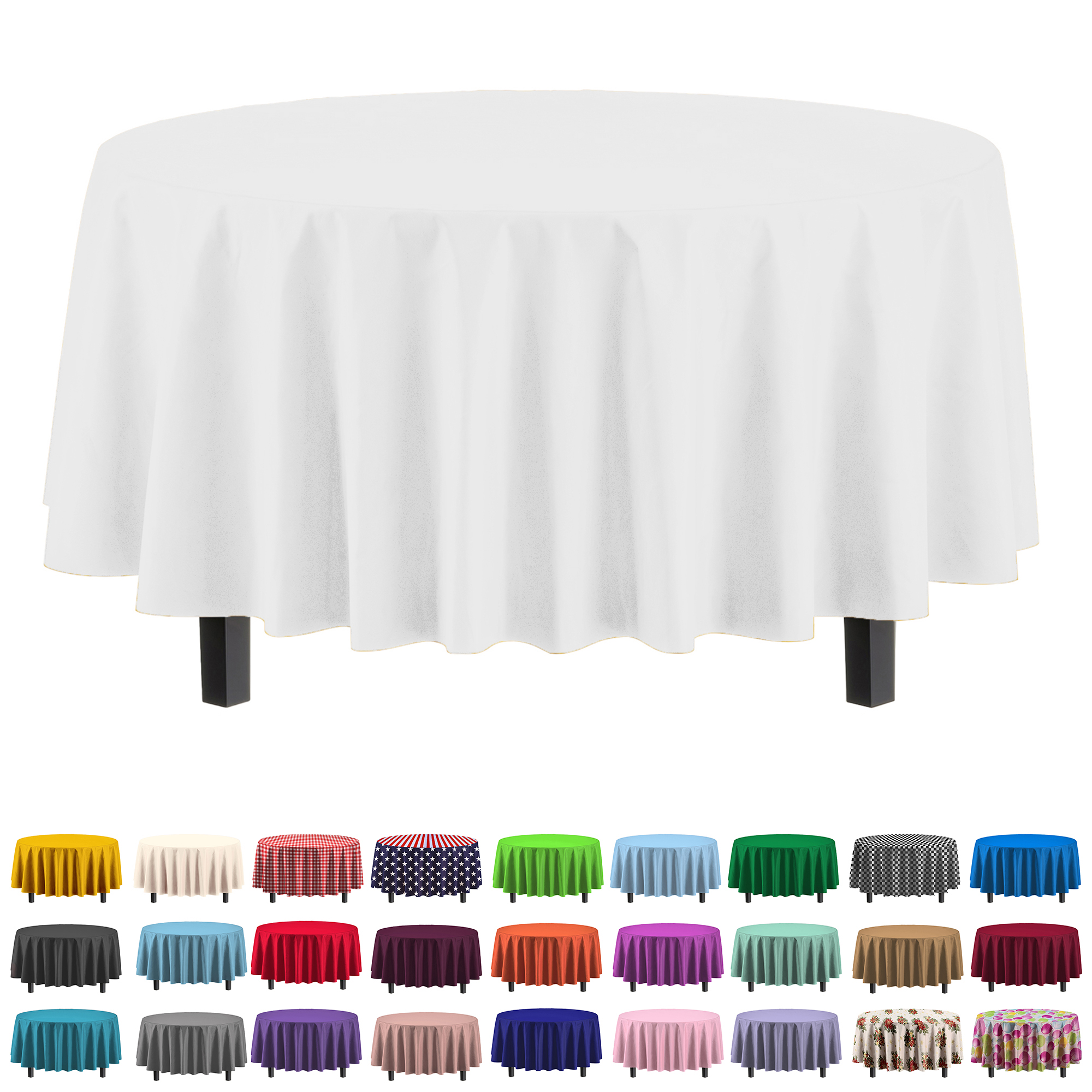 Way to Celebrate Clear Plastic Tablecloth Clips, 6 Ct