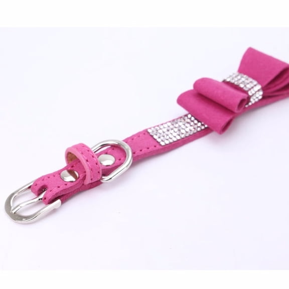 Exquisite Adjustable Bowknot Diamond Dog Puppy Pet Collars