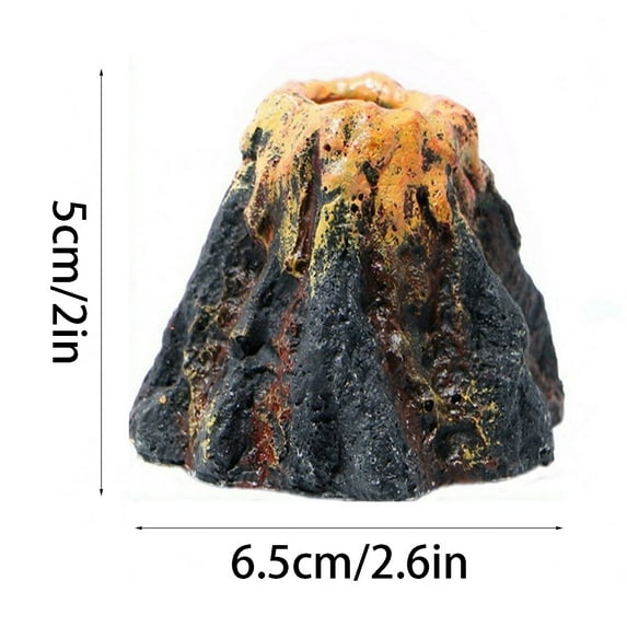 Exquisite Aquarium Water Tank Volcano Eruption Decorative Volcano Model