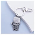thumbnail image 1 of Exquisite Basketball Keychain Sports Keyring Souvenir for Basketball Fans Basketball Accessories Basketball Elements Keychain Basketball Party Favors, 1 of 6