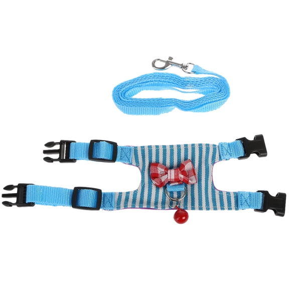 Exquisite Bow Hamster Harness Vest Leash Rope Adjustable Baby Squirrel Walking for Small Pet
