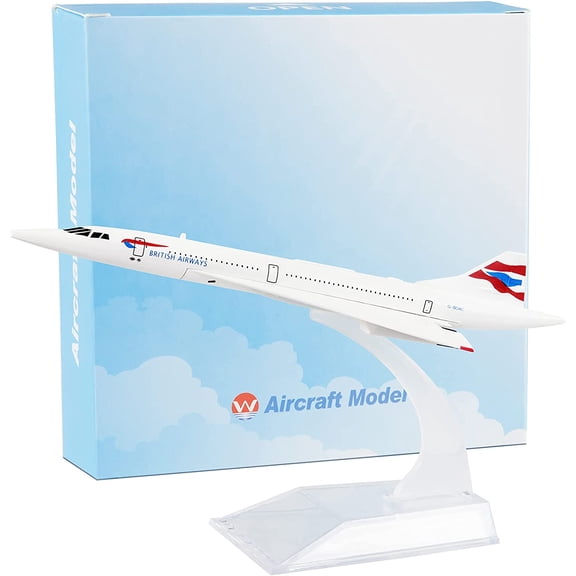 Exquisite British F-BVFB Concorde Composite Material Airplane Model for Display Collectors and Enthusiasts APPLAYERR Spare Part