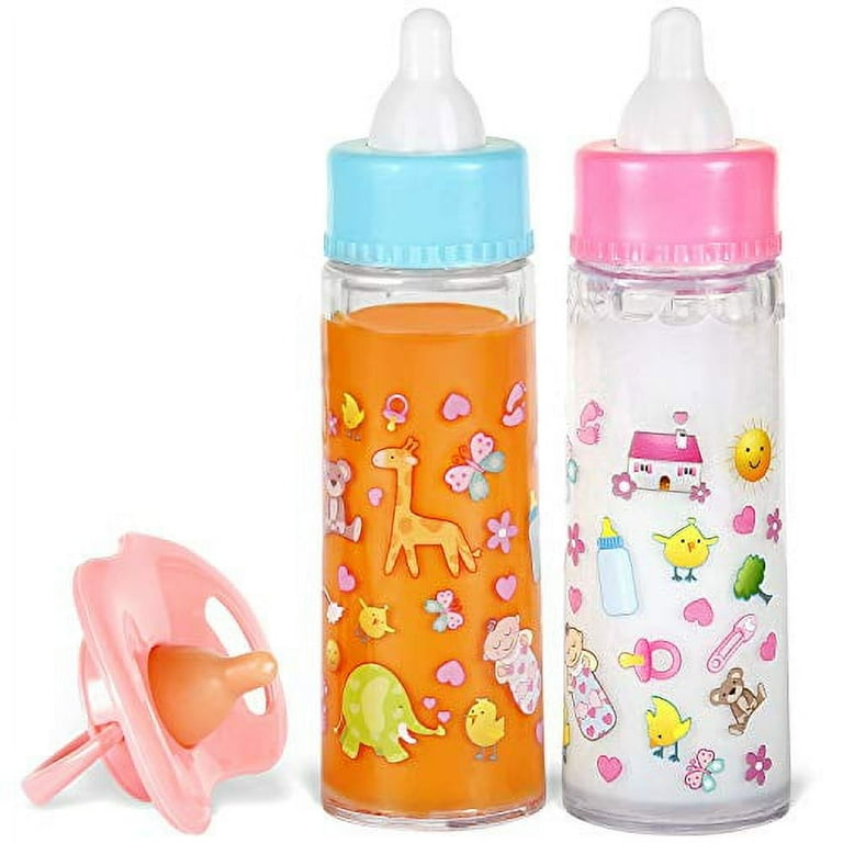 Exquisite Buggy My Sweet Baby Disappearing Magic Bottles Includes 1 Milk 1 Juice Bottle with Pacifier for Baby Doll Colorful Walmart