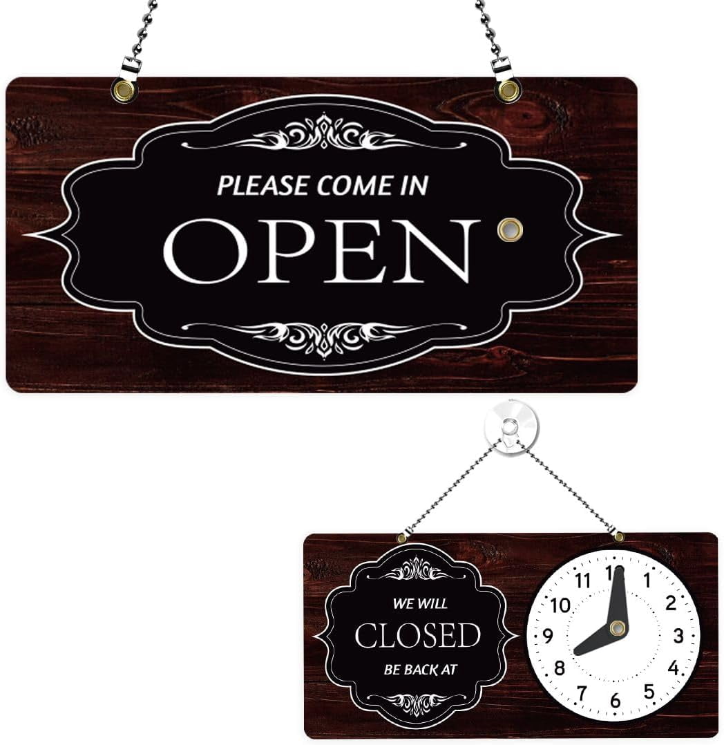 Exquisite Bussiness Open Signs Double Sided Open Closed Sign Welcome ...